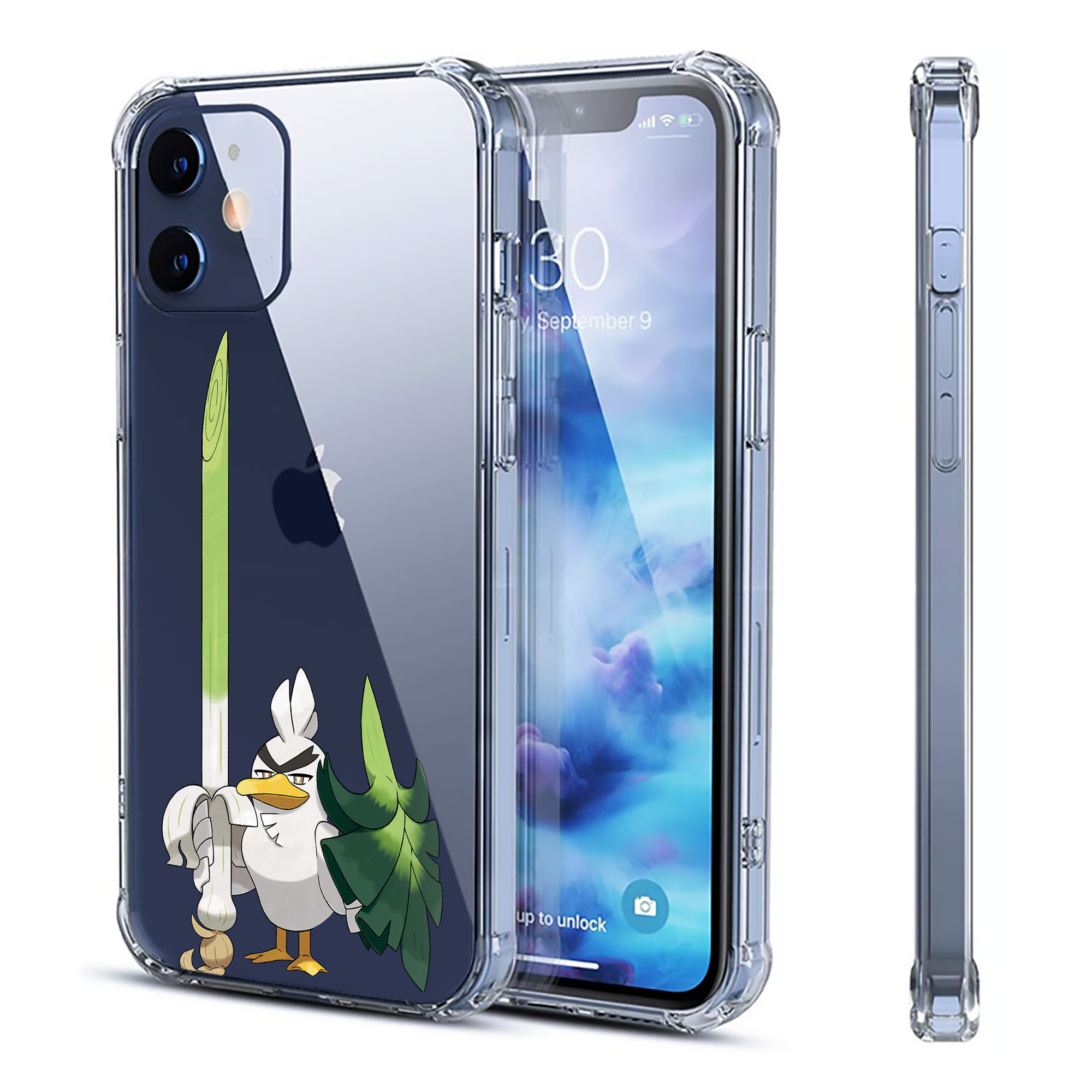 （画像用） ポケットモンスター Pokémon 【iPhone 12シリーズ対応】透明スマホケース（クリアソフトケース）